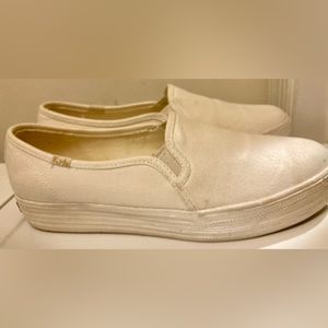 Womens Kate Spade Light Beige Keds Size 9.5 New Without Box